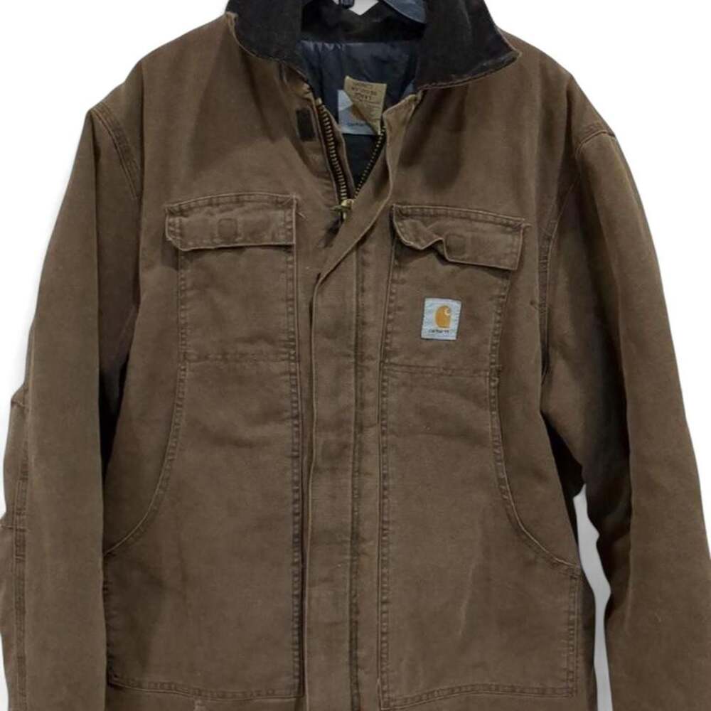Vintage 90s Carhartt C26CHT Traditional Arctic Coat Chestnut Brown